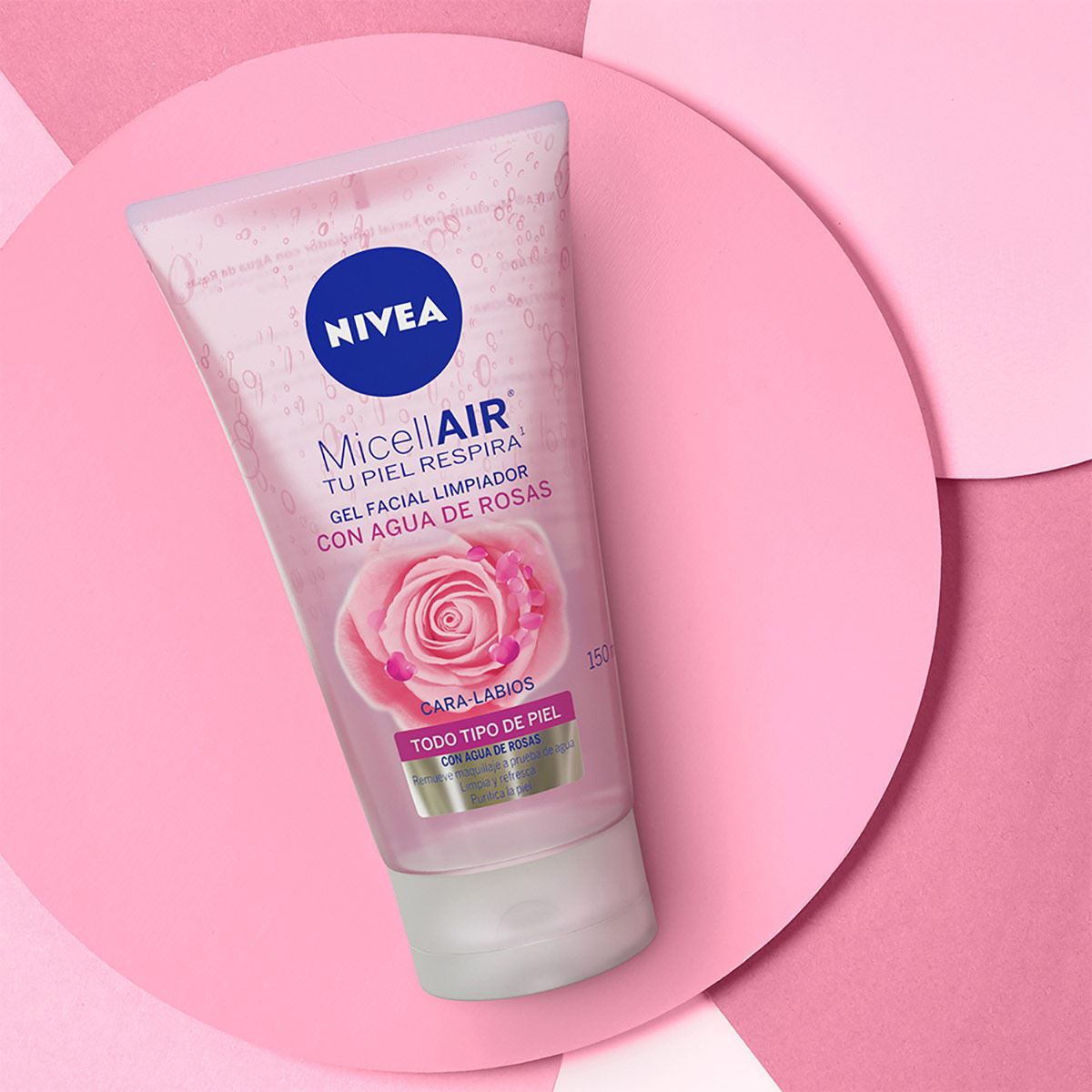 Nivea Gel Limpiador Facial Agua de Rosas 150 ml