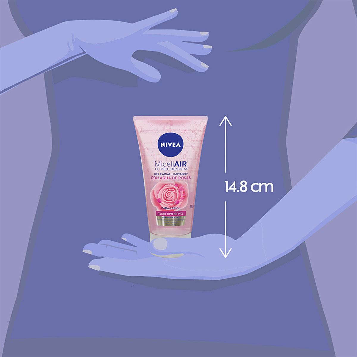 Nivea Gel Limpiador Facial Agua de Rosas 150 ml