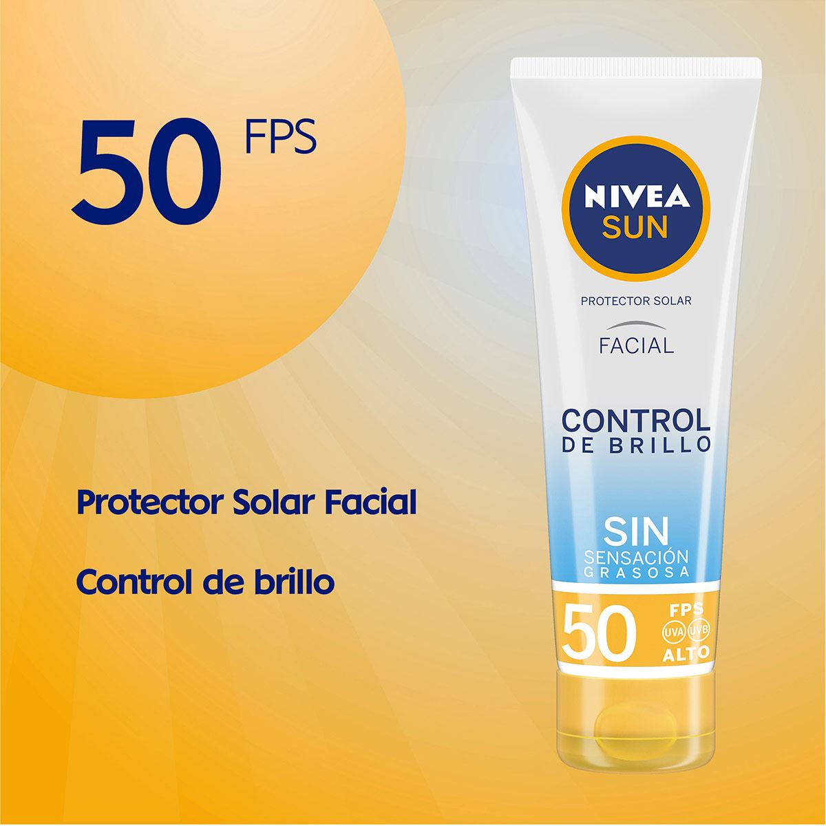 Nivea Protector Solar Facial Matificante FPS 50+ 50ml