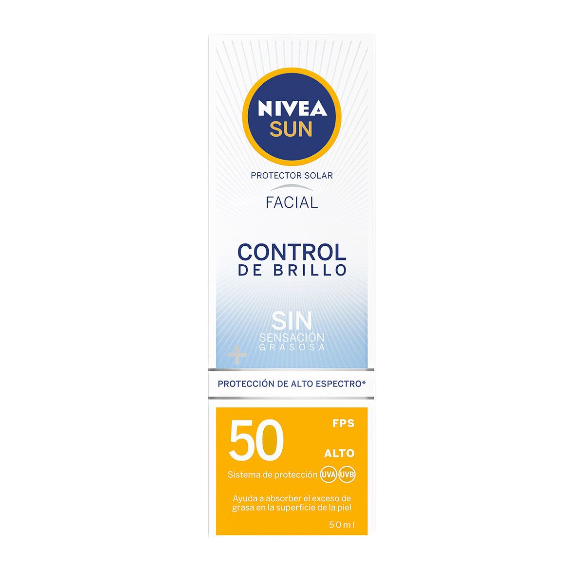 Nivea Protector Solar Facial Matificante FPS 50+ 50ml