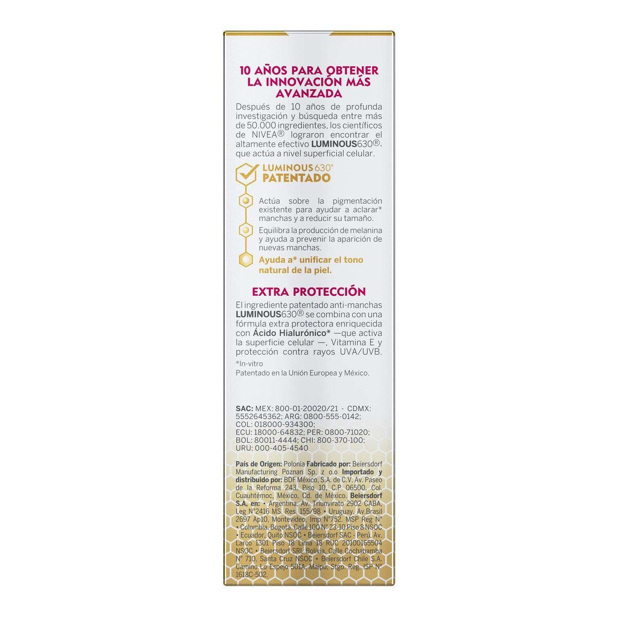 LUMINOUS 630 Fluido Anti-Manchas FPS 50 40 ml