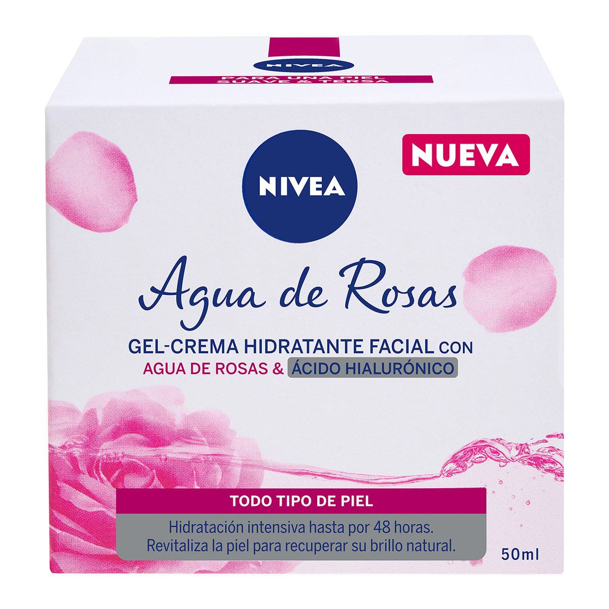 Nivea Gel-Crema Hidratante Facial Agua de Rosas 50ml