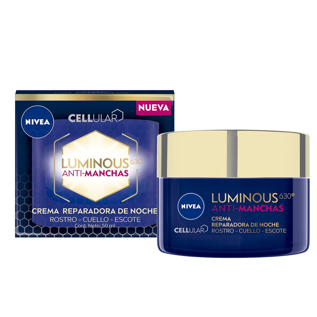 Nivea Crema de Noche Anti-Manchas Cellular Luminous630, 50ml