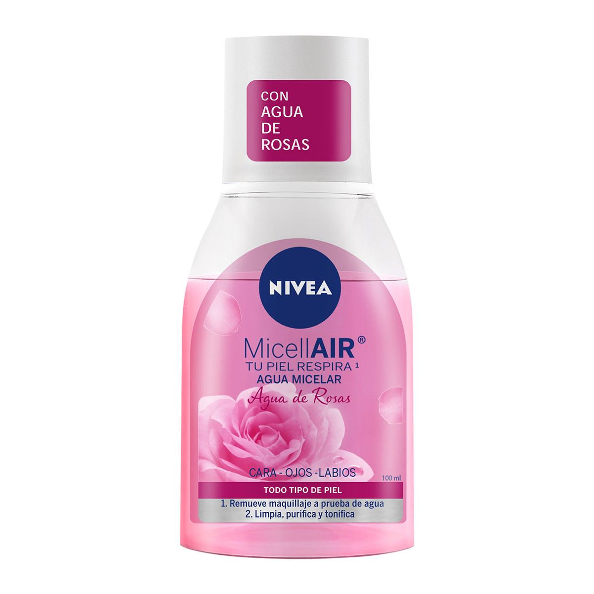 Nivea Agua Micelar Desmaquillante Agua De Rosas 100 ml