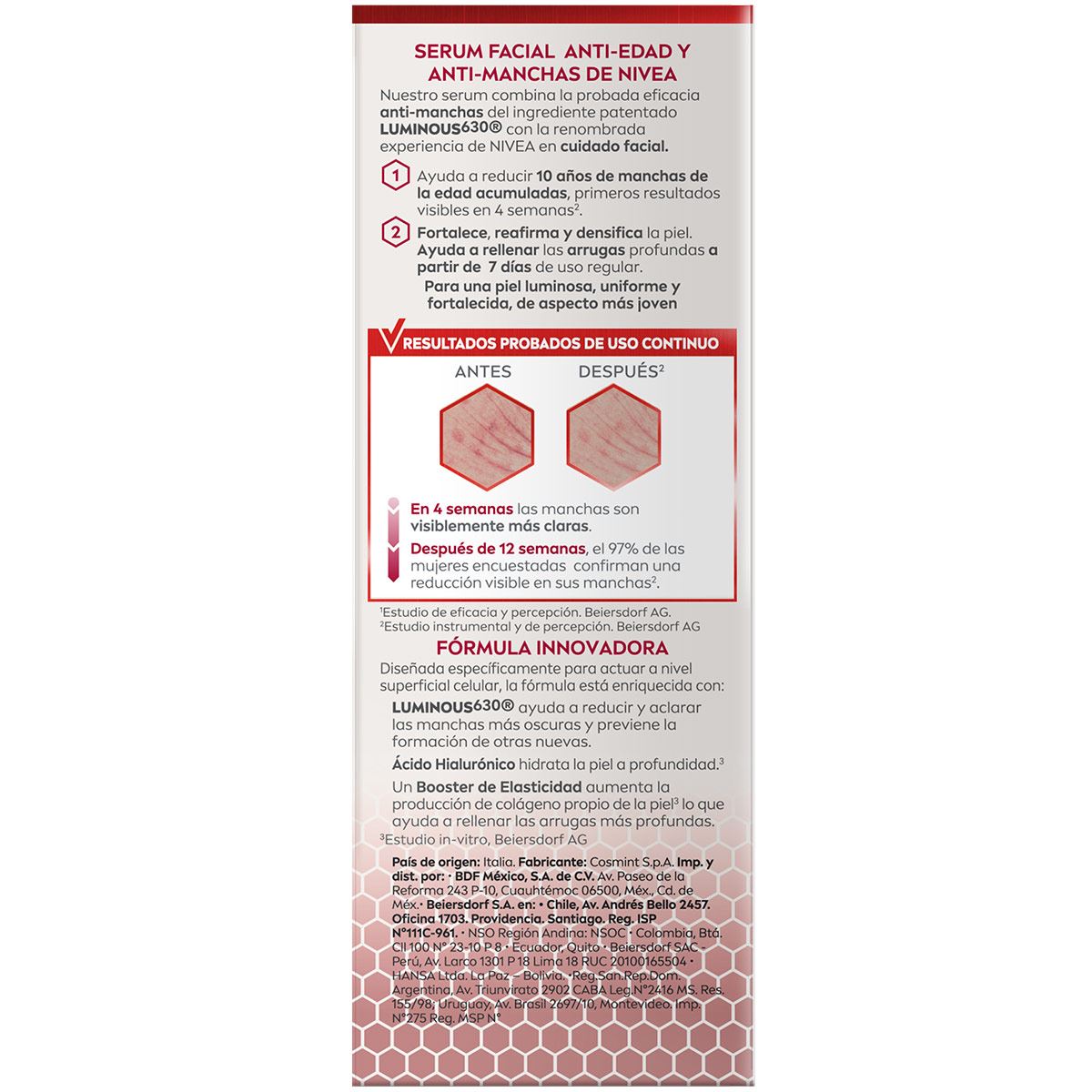 Serum Anti-Edad Nivea Luminous 30ml