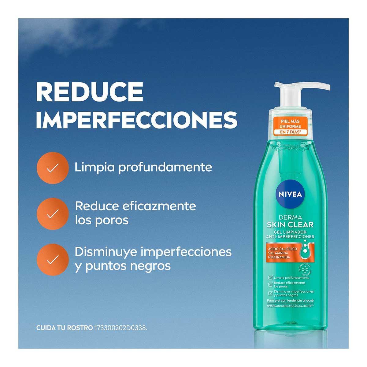 Gel Limpiador Anti-Imperfecciones Derma Skin 150ml Nivea