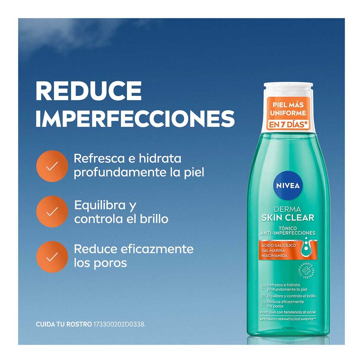 Tónico Facial Anti-Imperfecciones Derma Skin 200ml Nivea