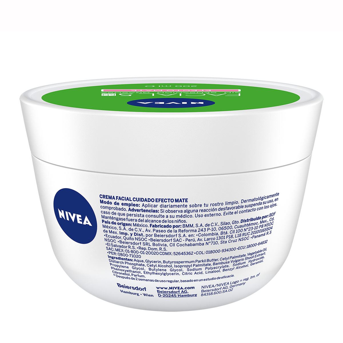 Crema facial c mat ef 200ml nivea