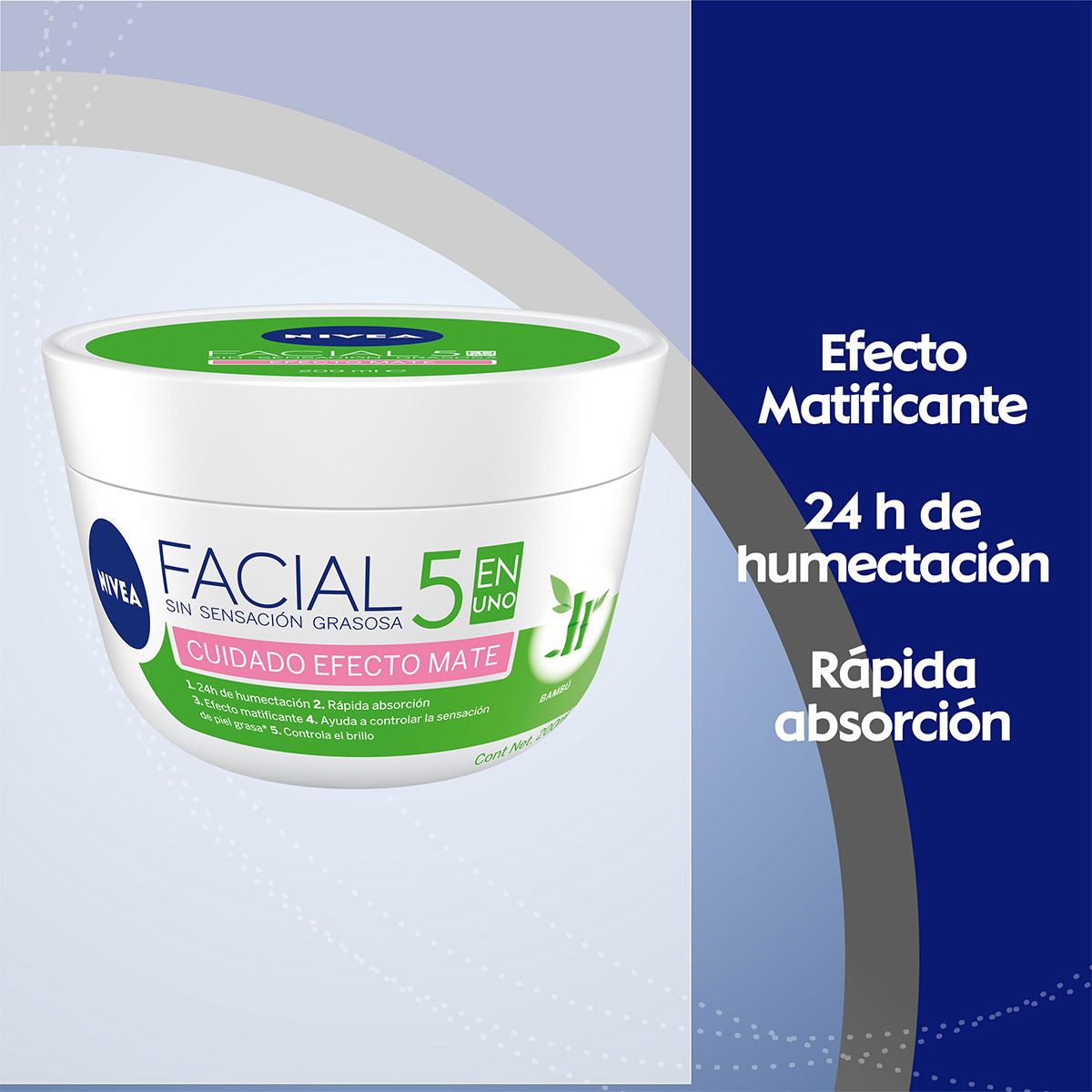Crema facial c mat ef 200ml nivea