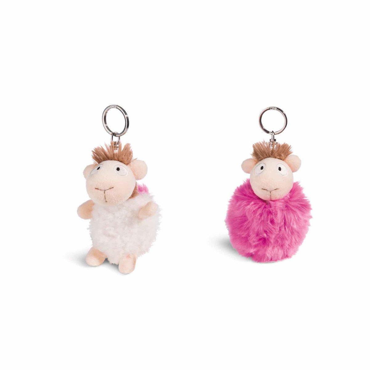 Llavero llama reversible y esponjoso 9 cm
