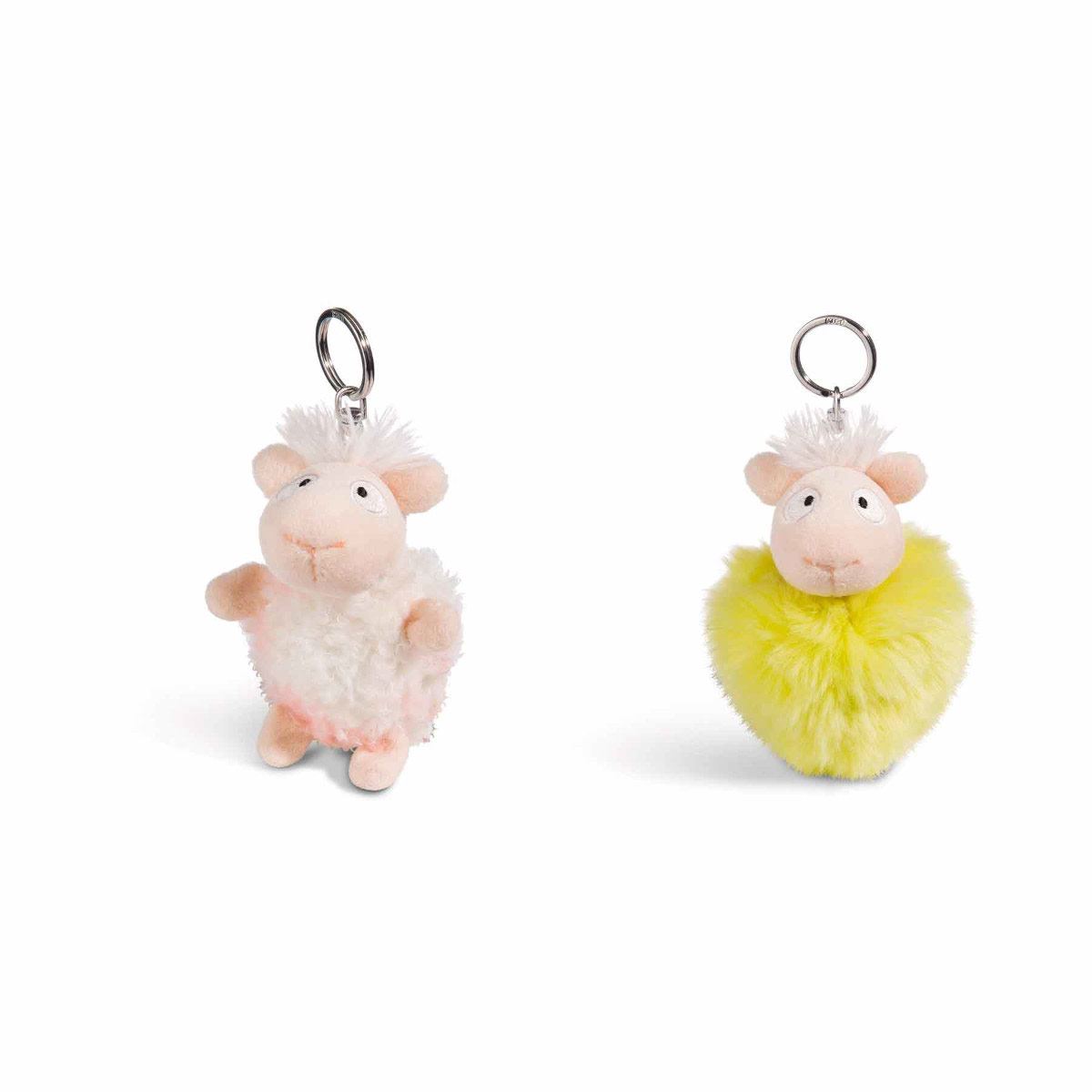 Llavero llama reversible y esponjoso 9 cm