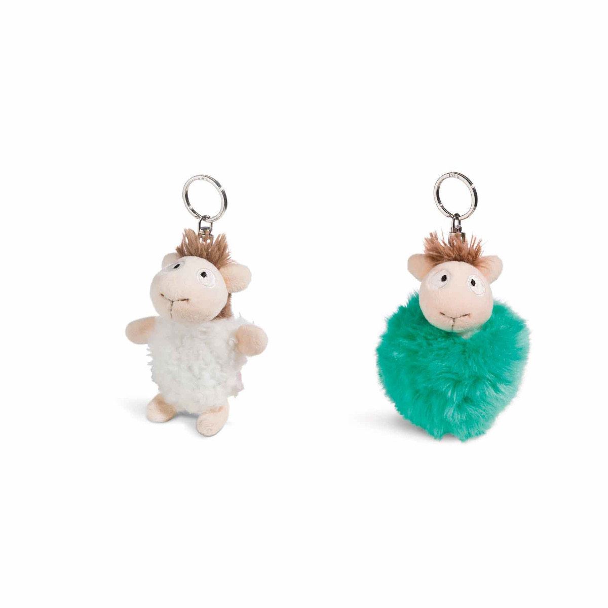 Llavero llama reversible y esponjoso 9 cm