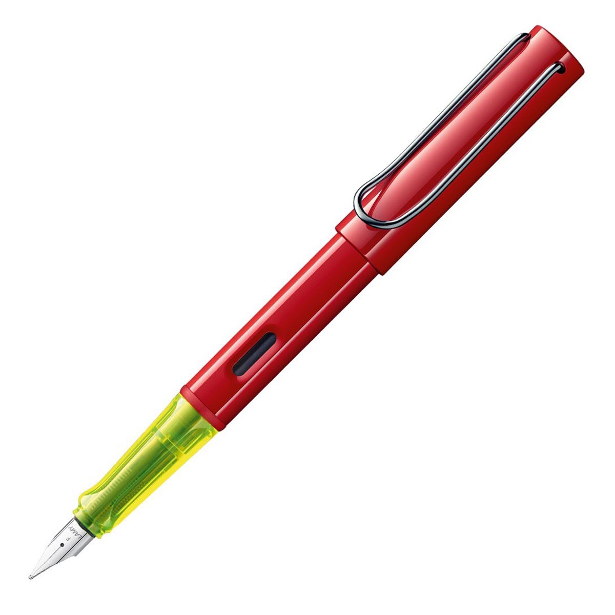 Pluma fuente al-star aluminio anodizado glossy red f az