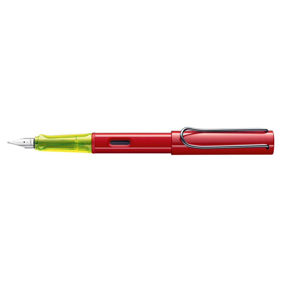 Pluma fuente al-star aluminio anodizado glossy red f az