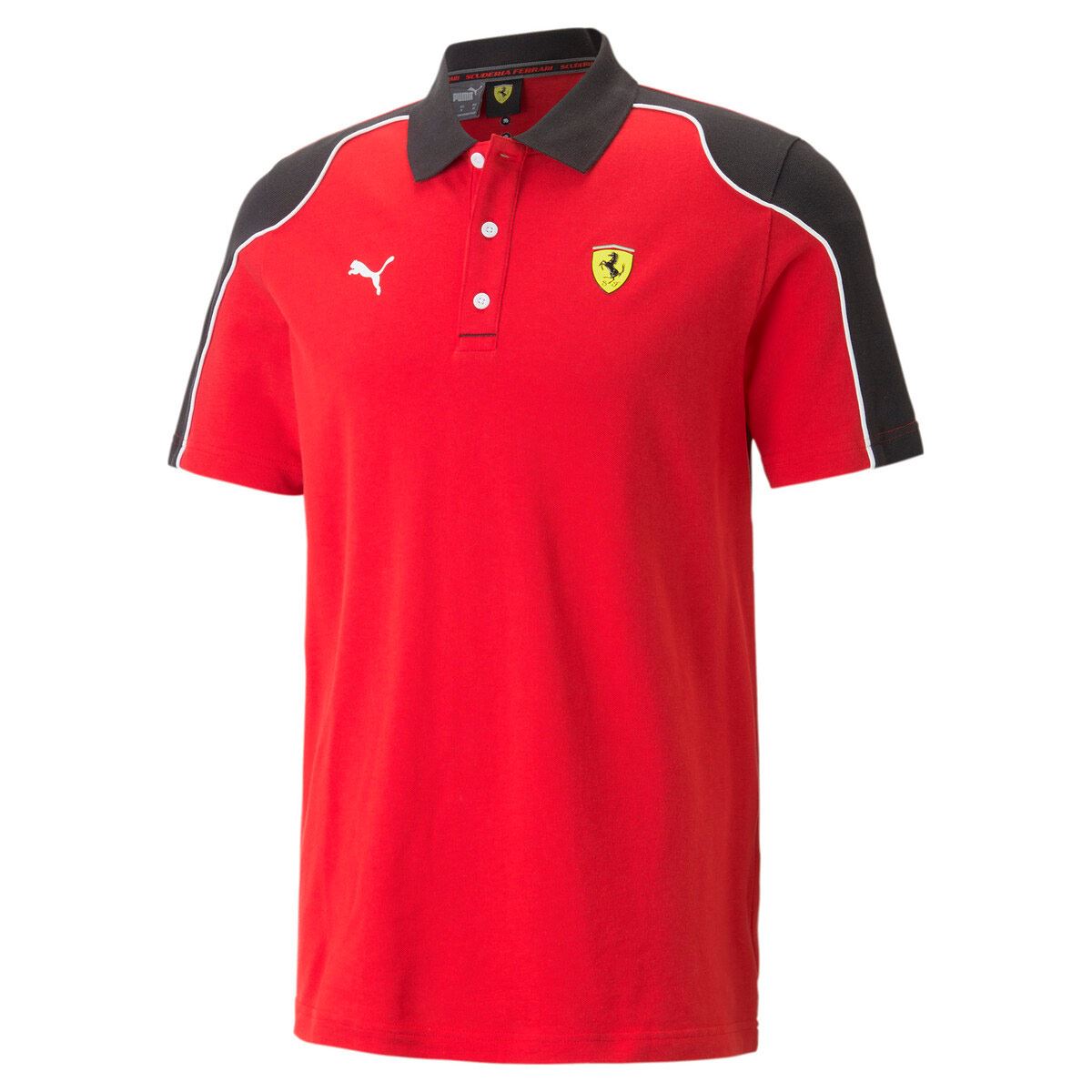 Playera Polo Puma Ferrari Race rojo talla mediana