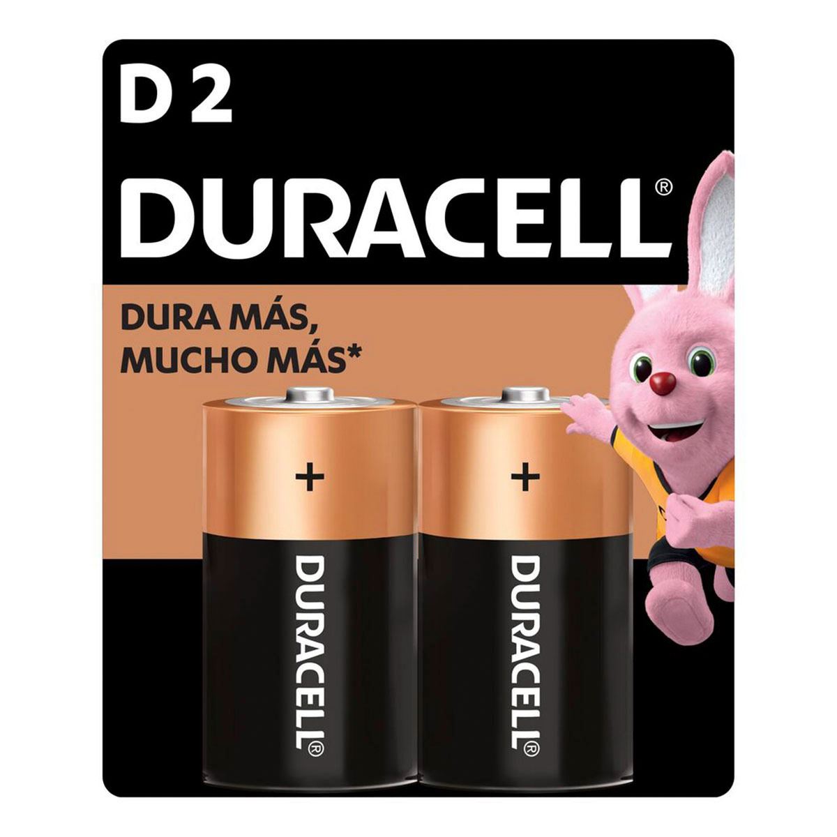 Pila Duracell Alcalina D con 2