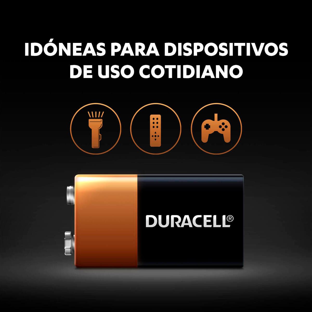 Pila Duracell Alcalina 9v