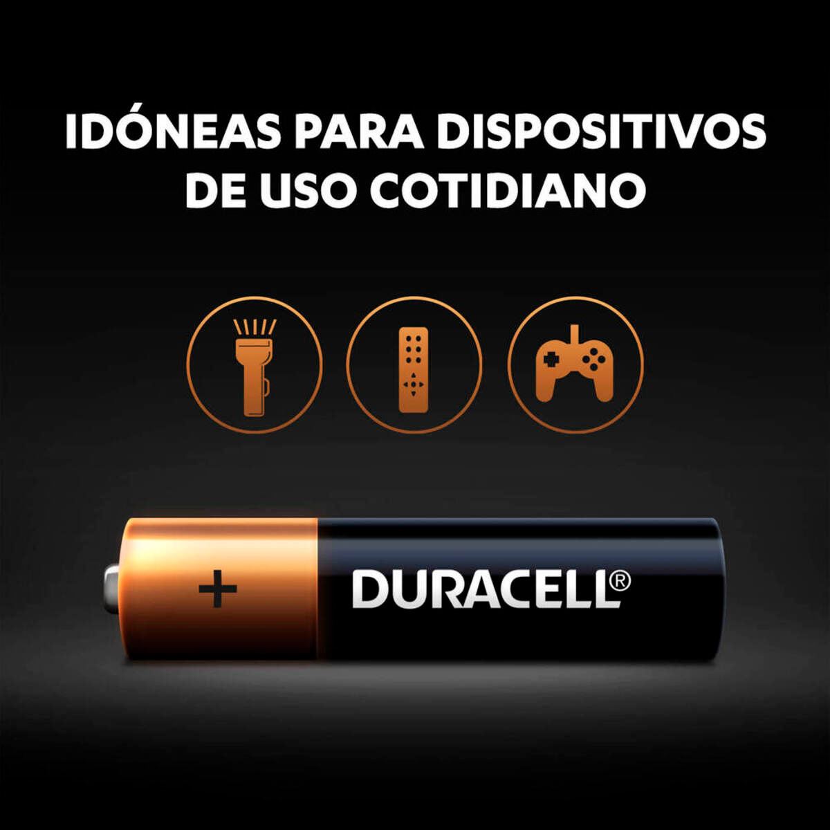Pila Duracell Alcalina AAA con 4 piezas