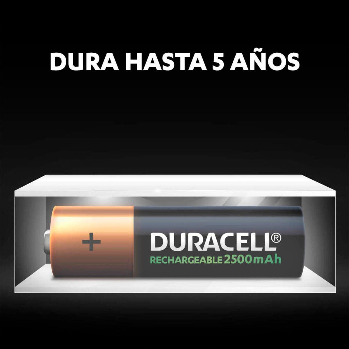 Pila Duracell Recargable AA 2 piezas