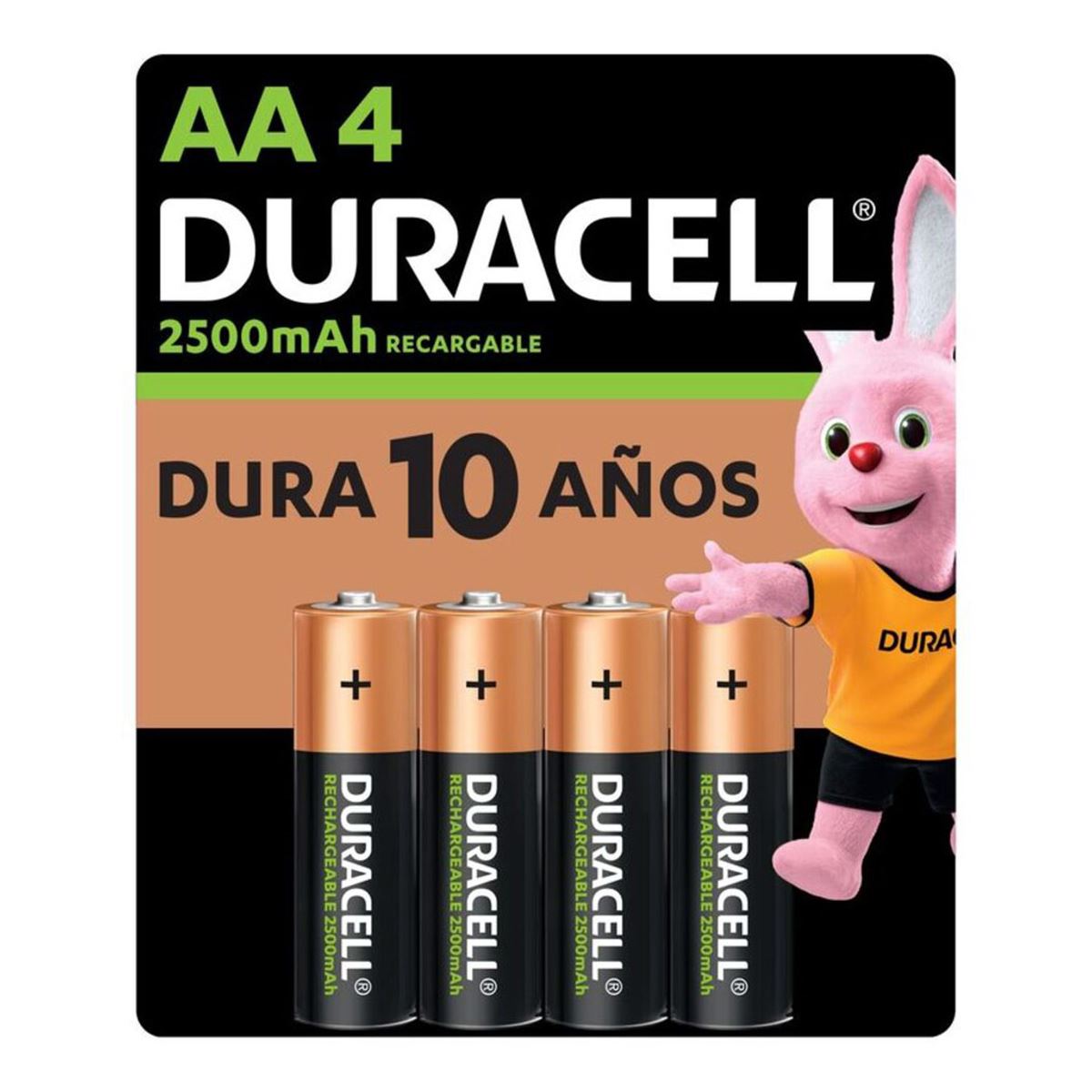 Pila Duracell Recargable AA 4 Pz