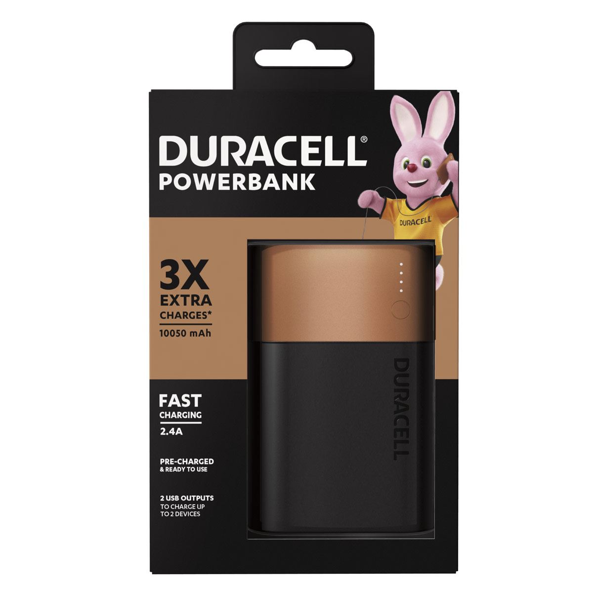 Power Bank Duracell 10050 MAH 3X