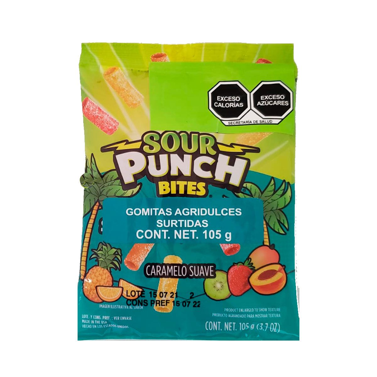 Caramelo Sour Punch Frutas Tropicales