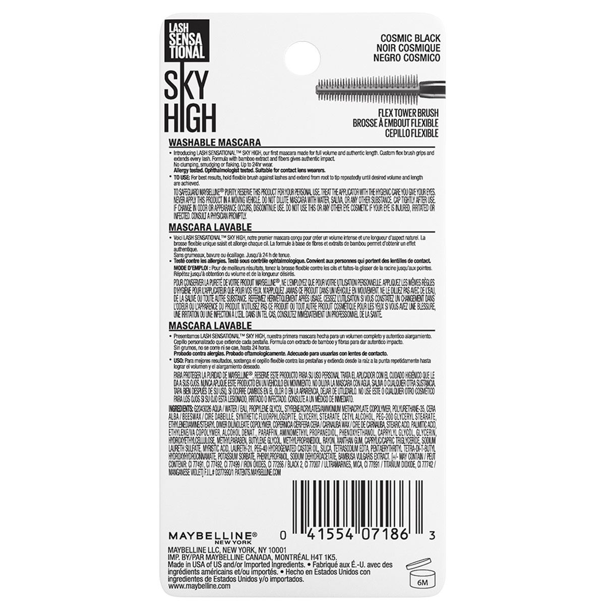 Máscara de Pestañas Sky High Cosmic Black