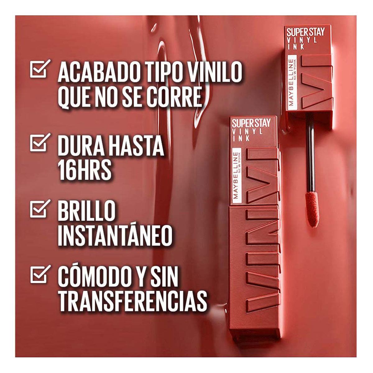 Labial Líquido Brillante Maybelline Superstay Vinyl Ink Nudes Keen