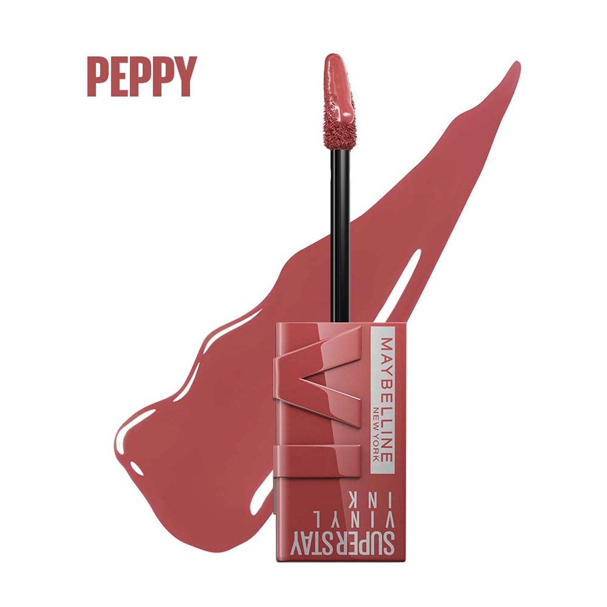 Labial Líquido Brillante Maybelline Superstay Vinyl Ink Nudes Peppy