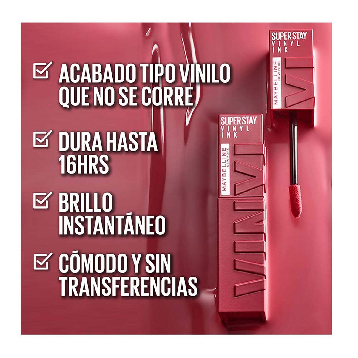 Labial Líquido Brillante Maybelline Superstay Vinyl Ink Nudes Awestruck