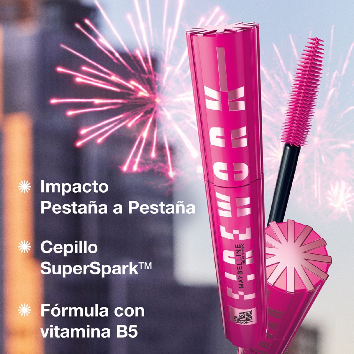 Mascara de Pestañas Lash Sensational Firework Maybelline