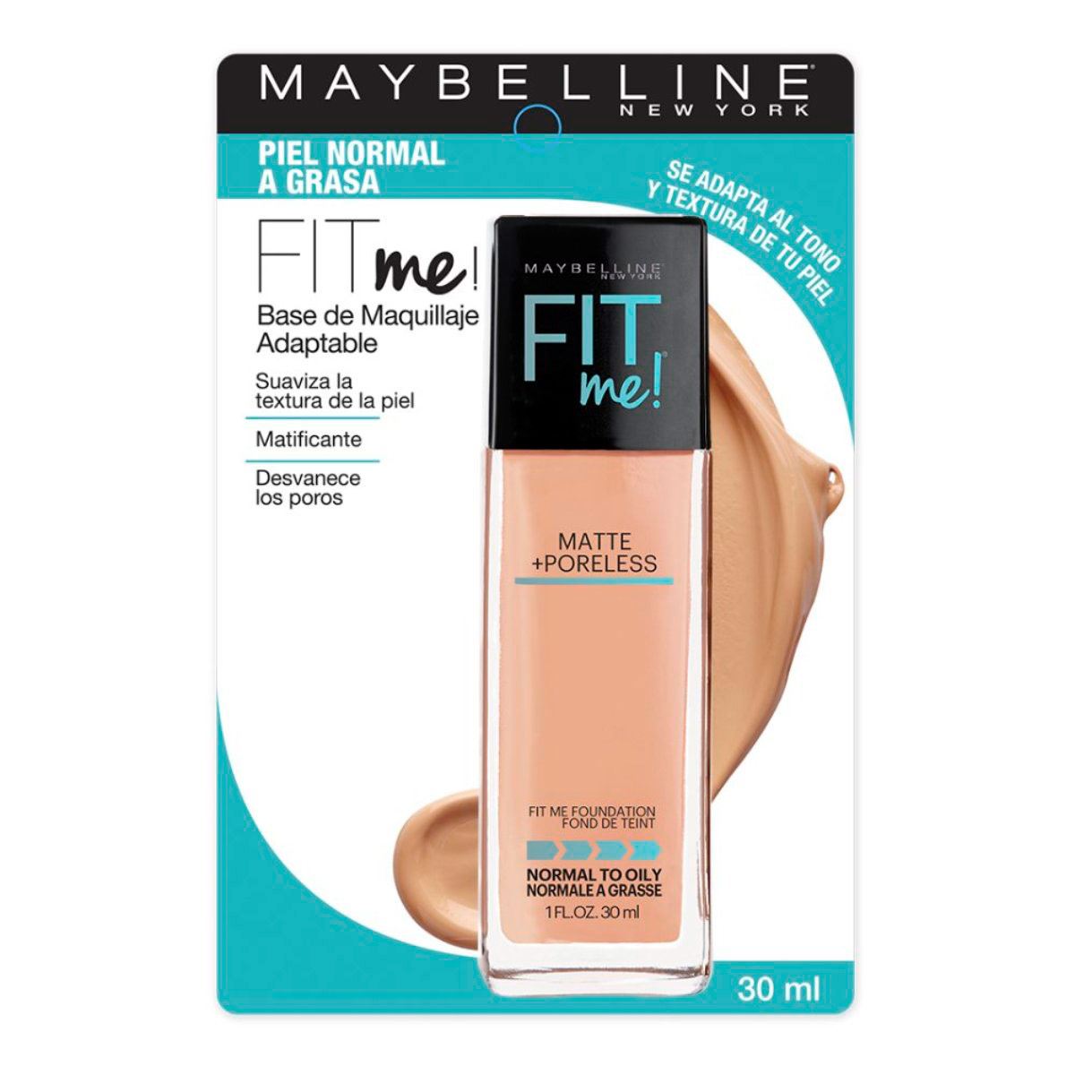 Base de Maquillaje Maybelline Fit Me! Matte + Poreless 320 Natural Tan 30ml