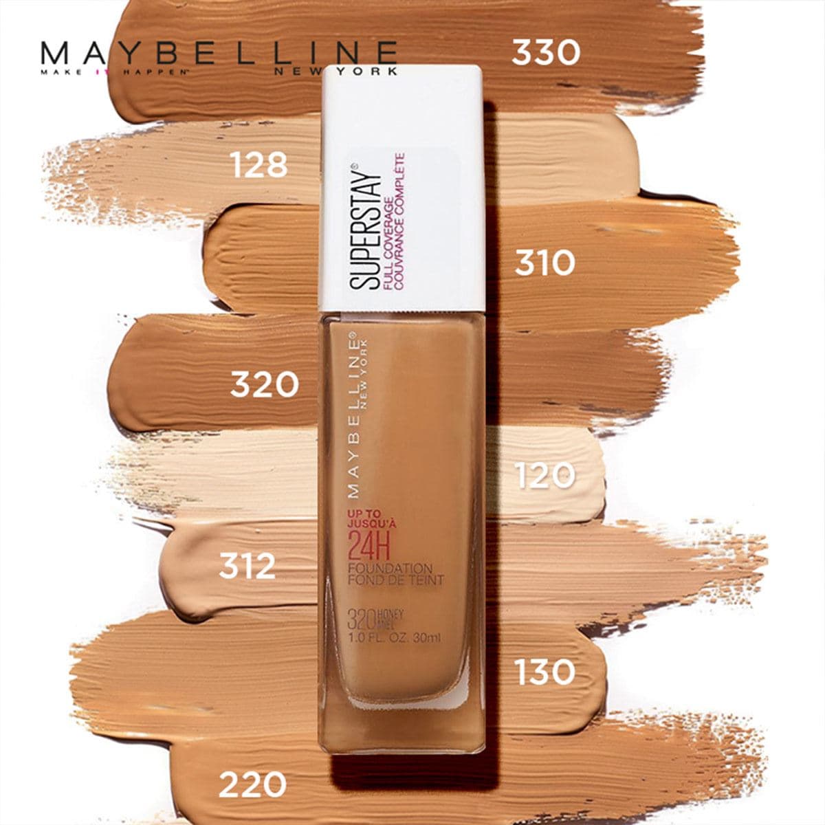 Base Maybelline Superstay Full Coverage 330 Toffee