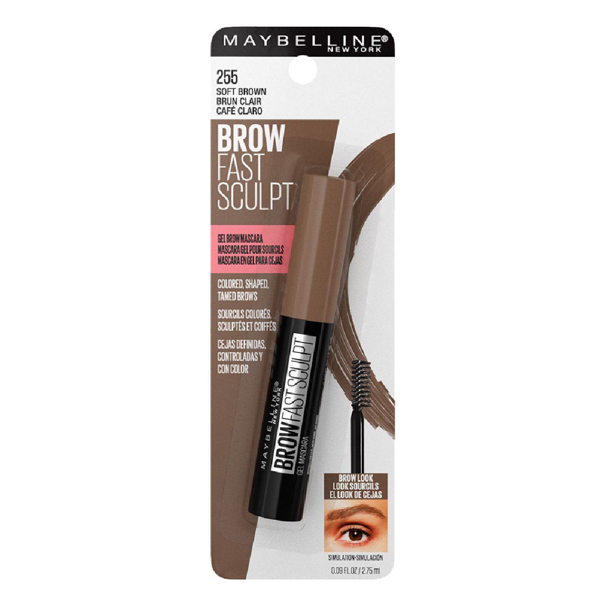 Máscara en Gel para Cejas Maybelline New York Brow Fast Sculpt Soft Brown 2.75 ml