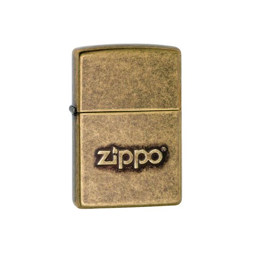 Encendedor Zippo Antique Brass  con Logo Zippo