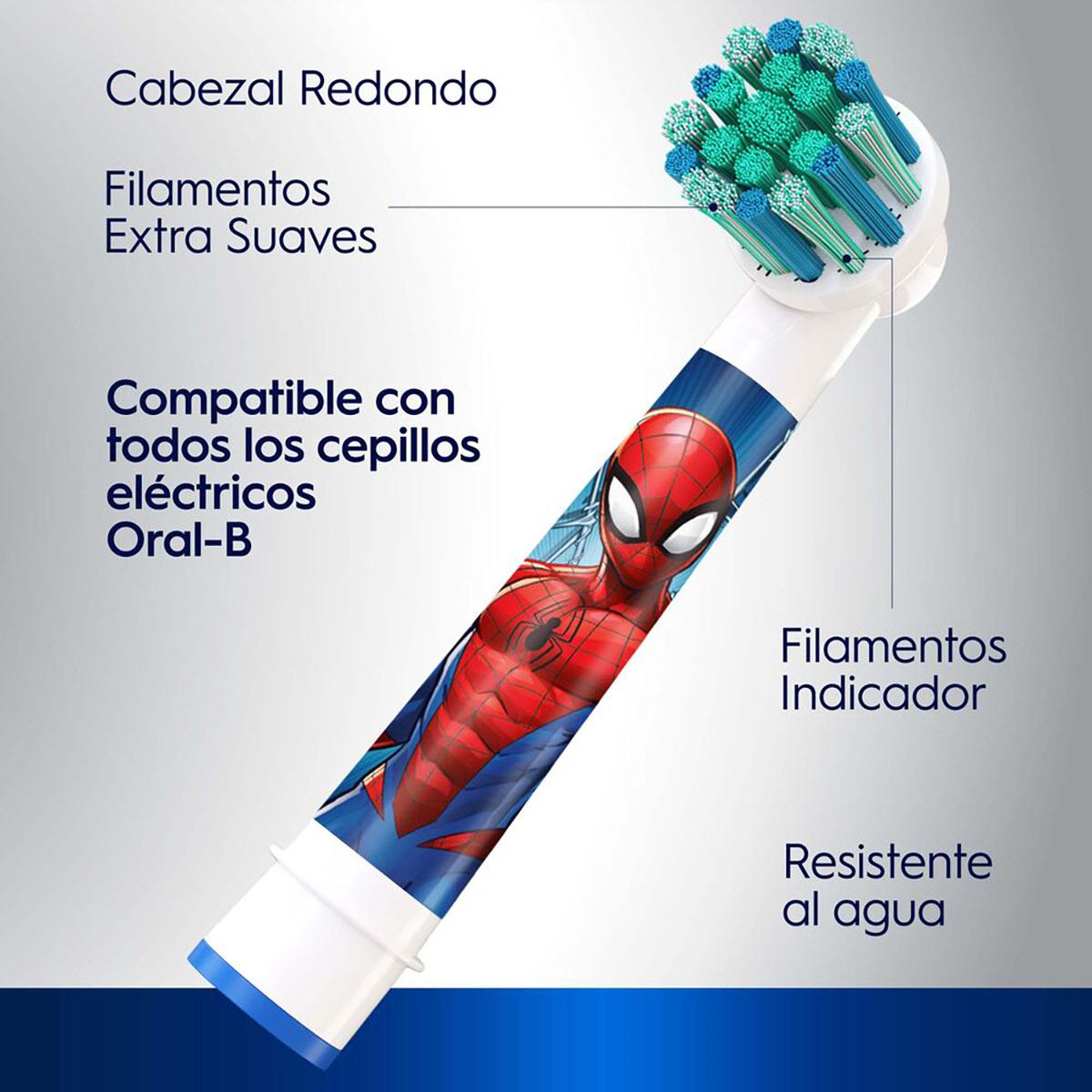 Oral-B Marvel Spider-Man cabezales para cepillo dental eléctrico 2 Unidades