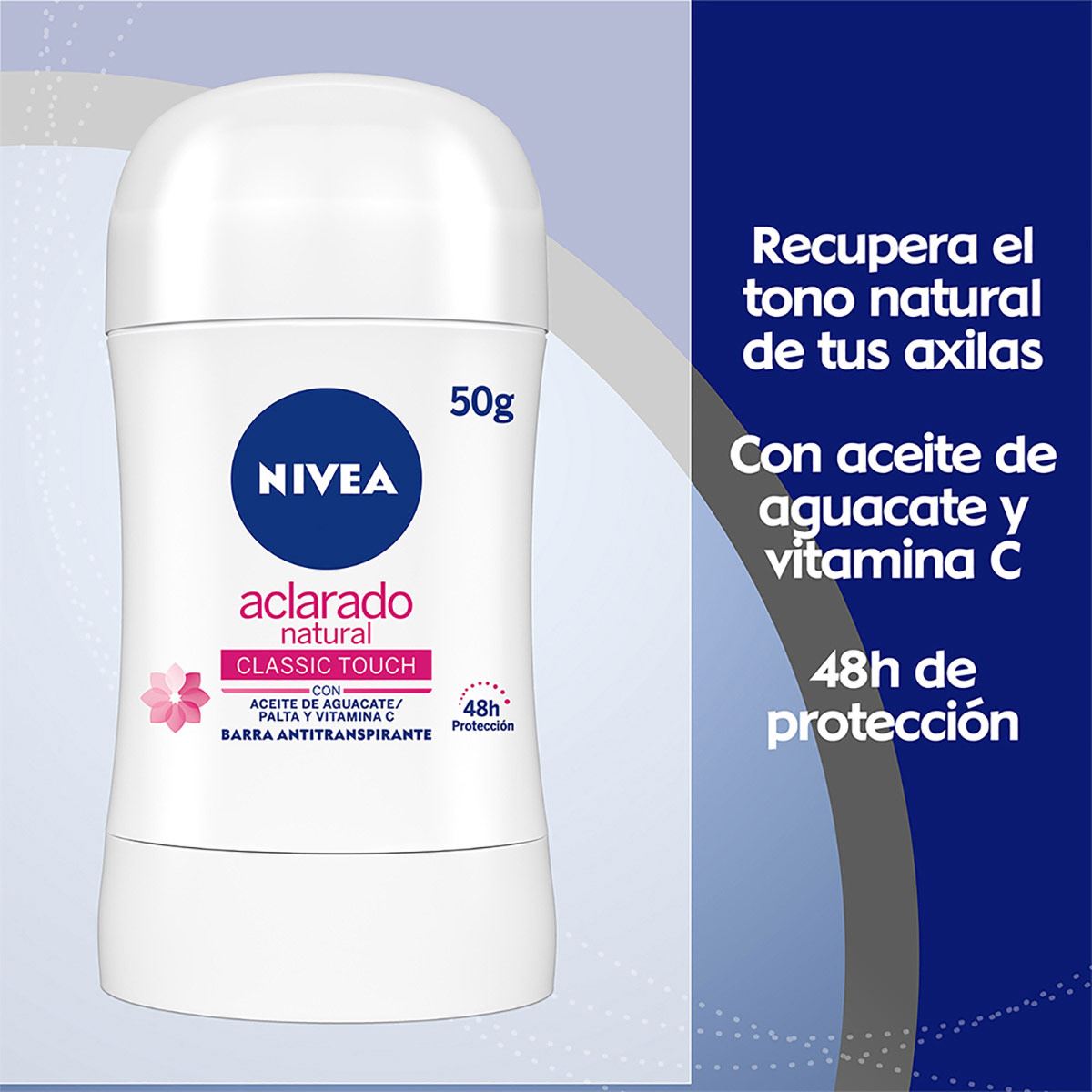 Nivea Deo Aclarado Natural Barra 50 gr