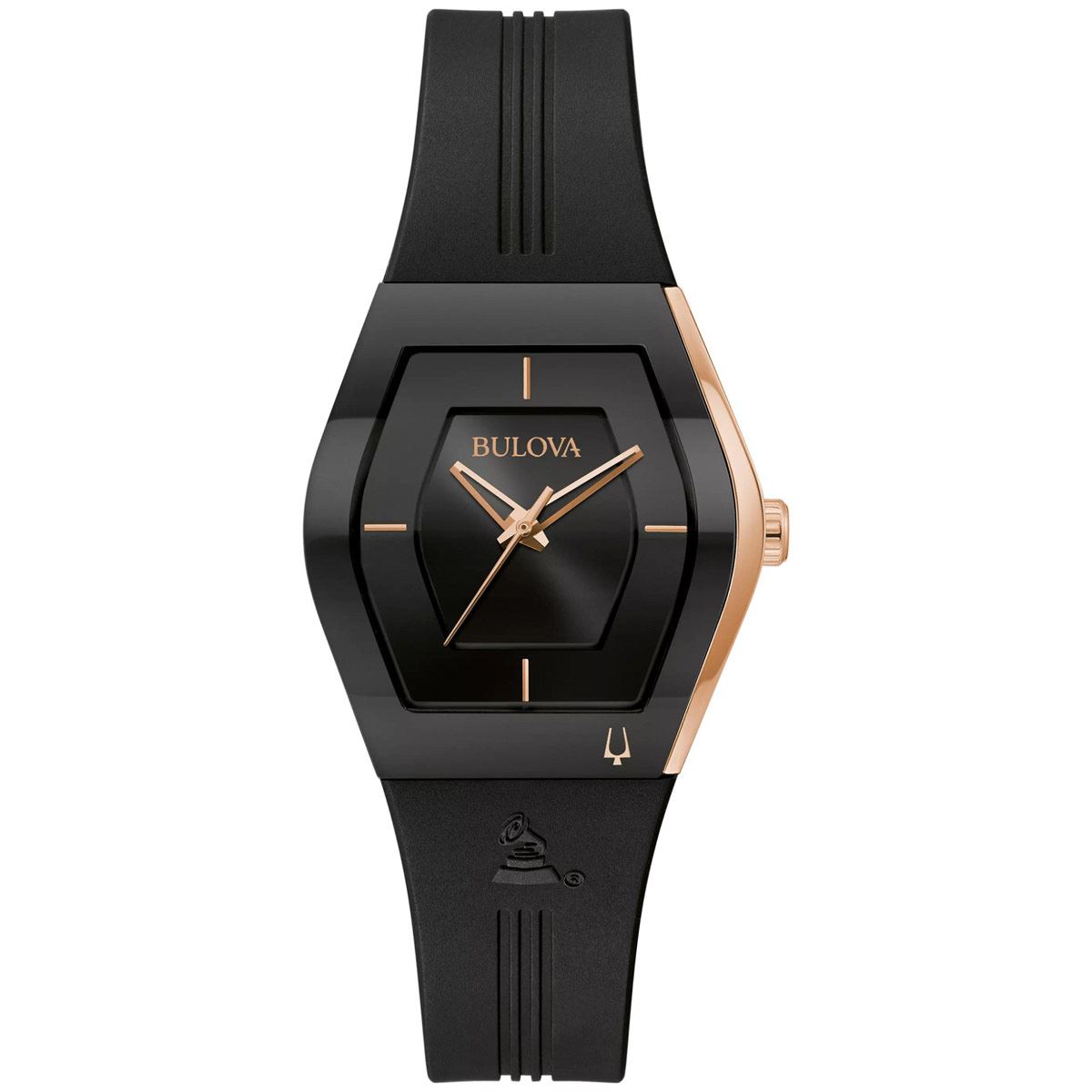 Reloj de pulso Bulova para Dama 97L163 Colección Latin Grammy Negro