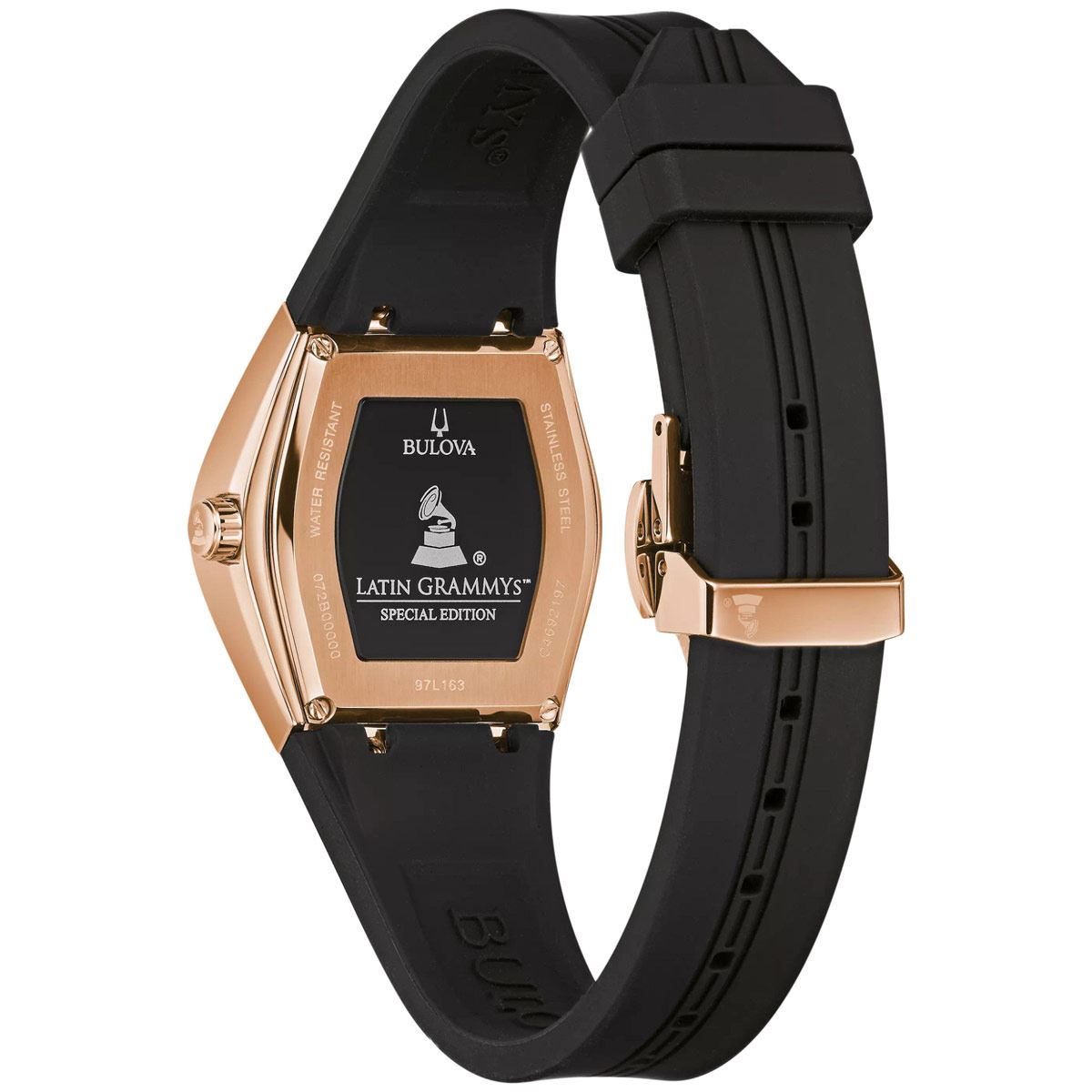 Reloj de pulso Bulova para Dama 97L163 Colección Latin Grammy Negro