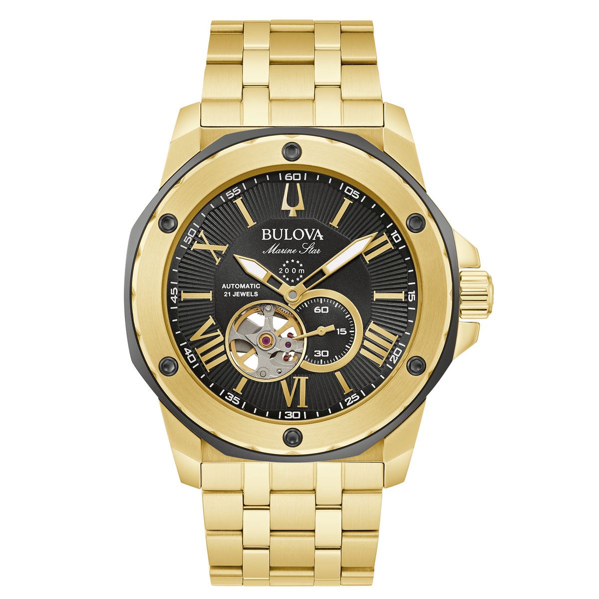 Reloj Bulova 98a273 Marine Star Mecánico De Cuerda Automática
