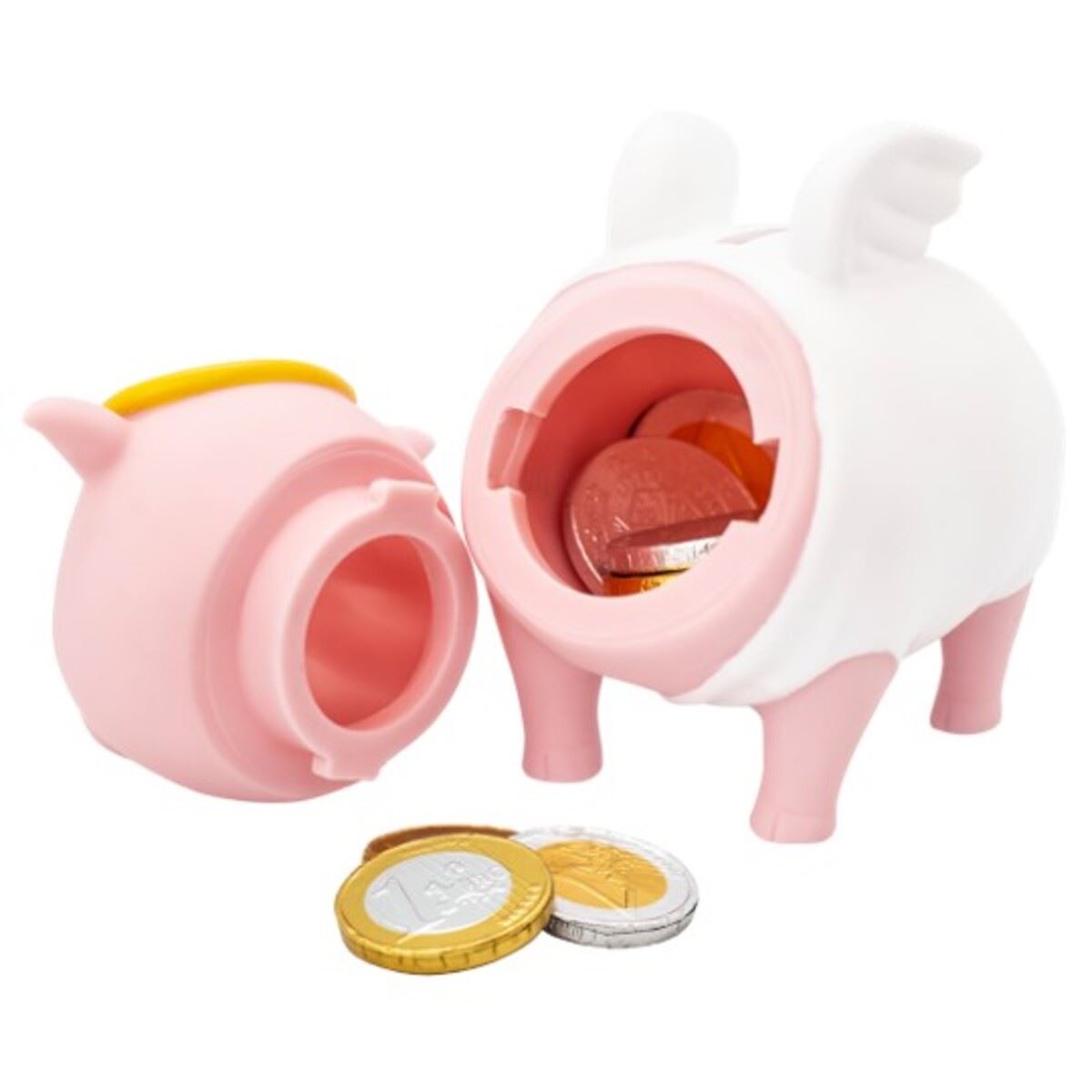 Alcancía Cerdito Ángel Guardián