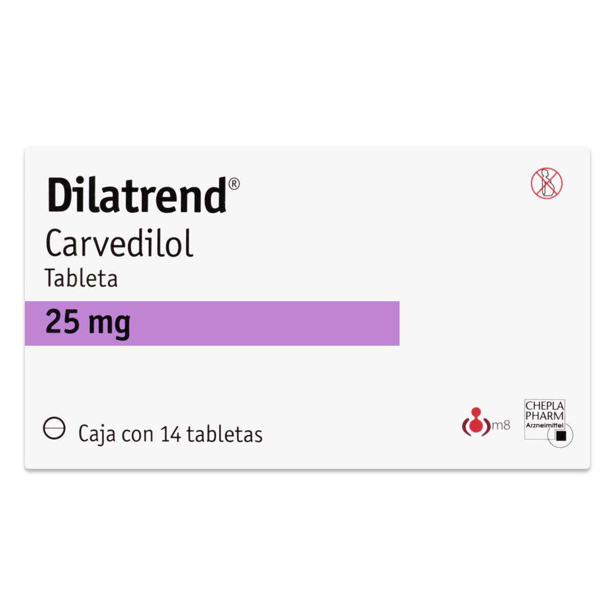 Dilatrend 25mg 14 tabs