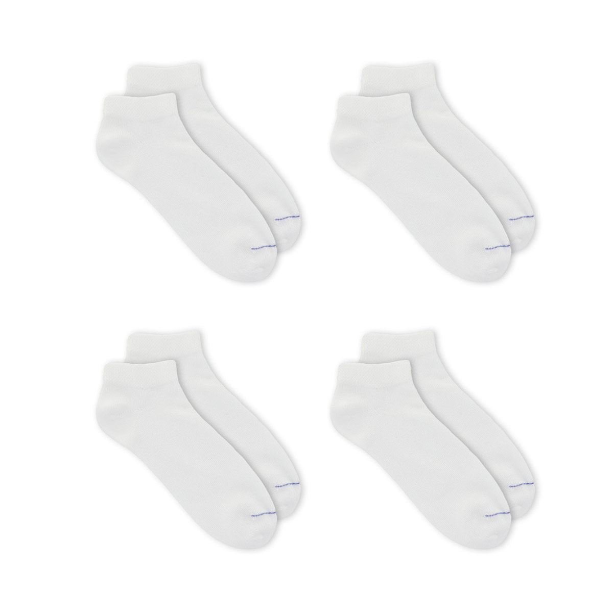 4 Par Mujer Calcetines sin Goma Diabéticos Algodón 4/2 Costilla Blanco 35A  42