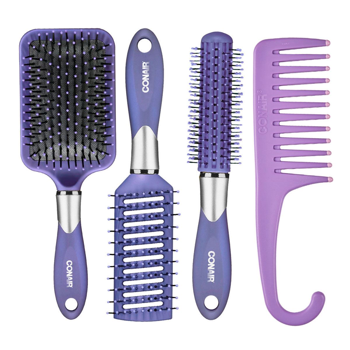 Set cepillos Velvet Morado 5 pzas