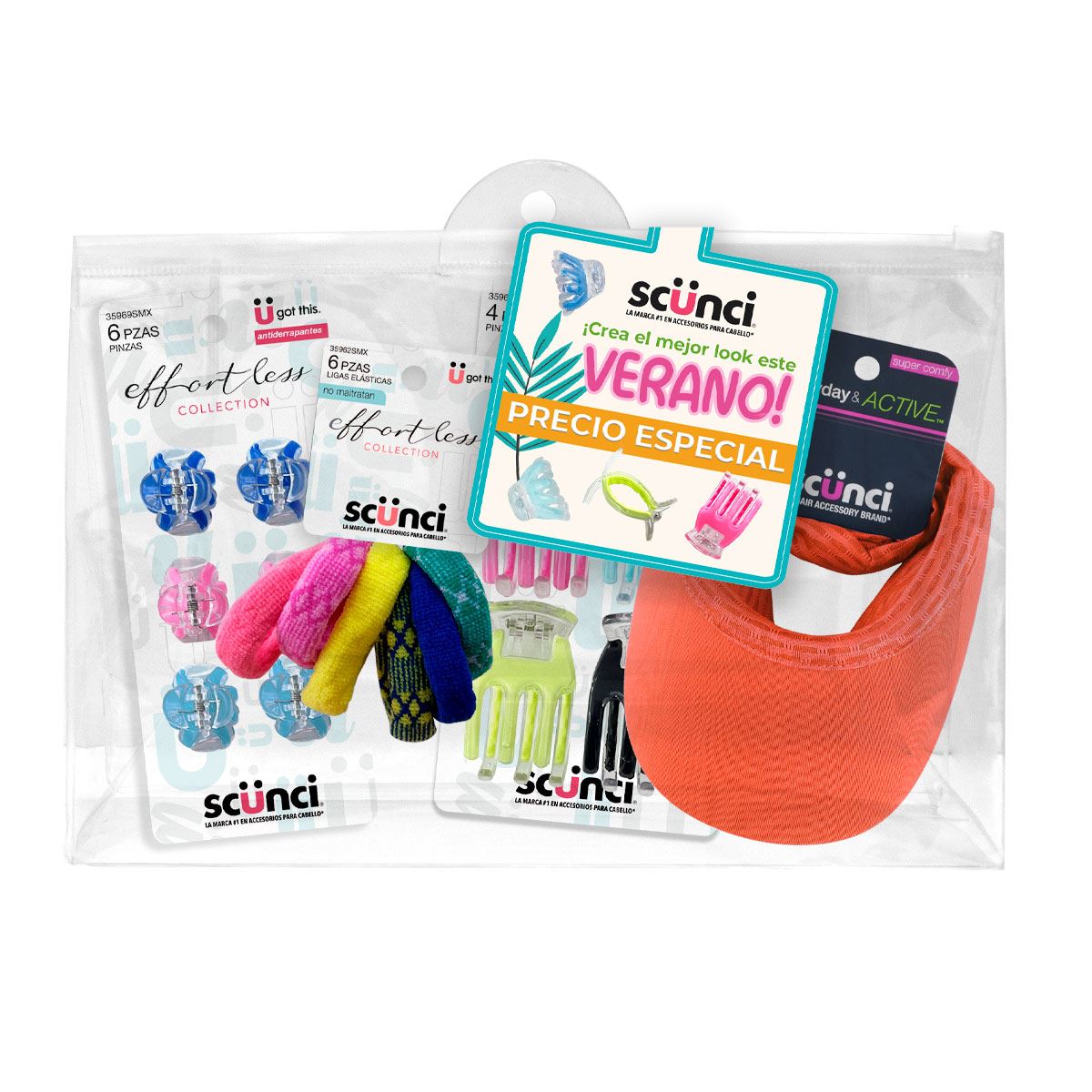 Set accesorios y visera Scünci