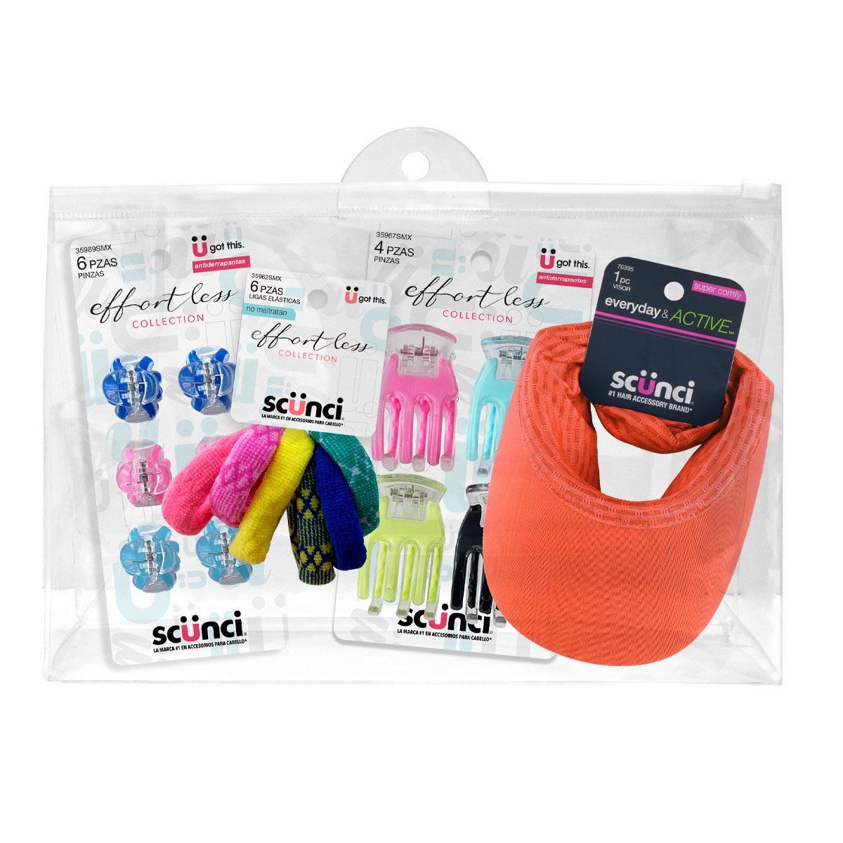 Set accesorios y visera Scünci