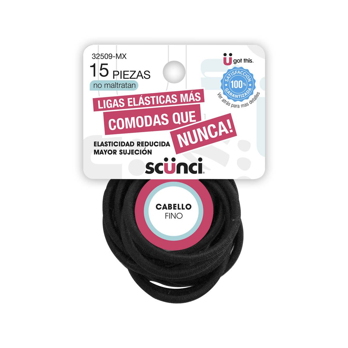 Ligas Elásticas Para Cabello Delgado 15 Piezas