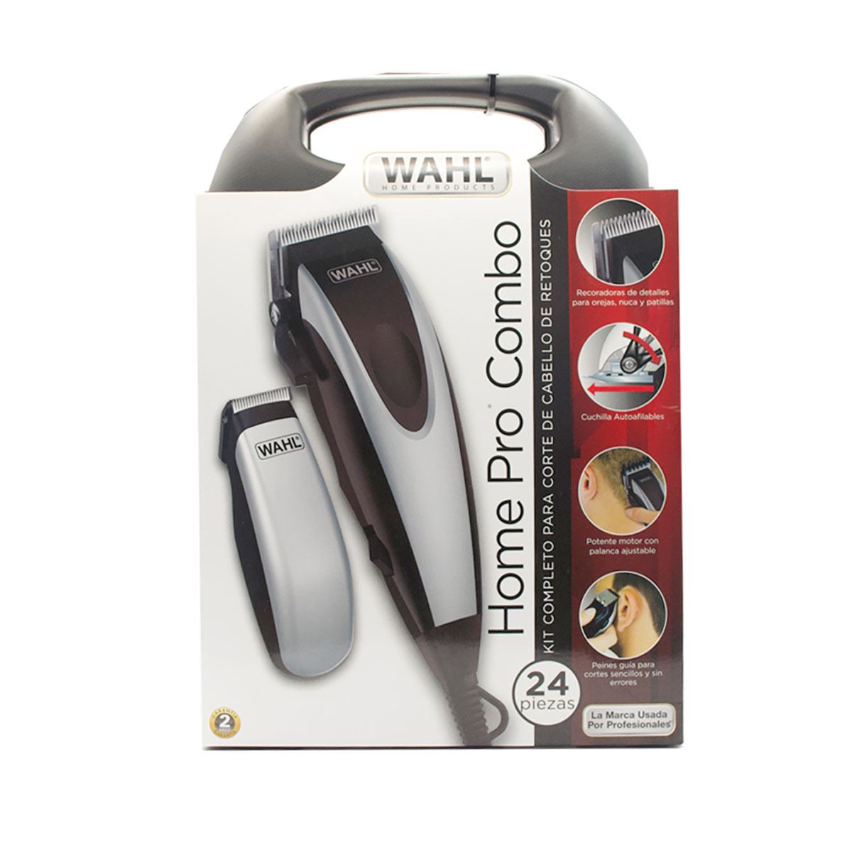 Juego de peluquería Corte pelo 24 pz. Wahl 9670-300D Negro/ gris