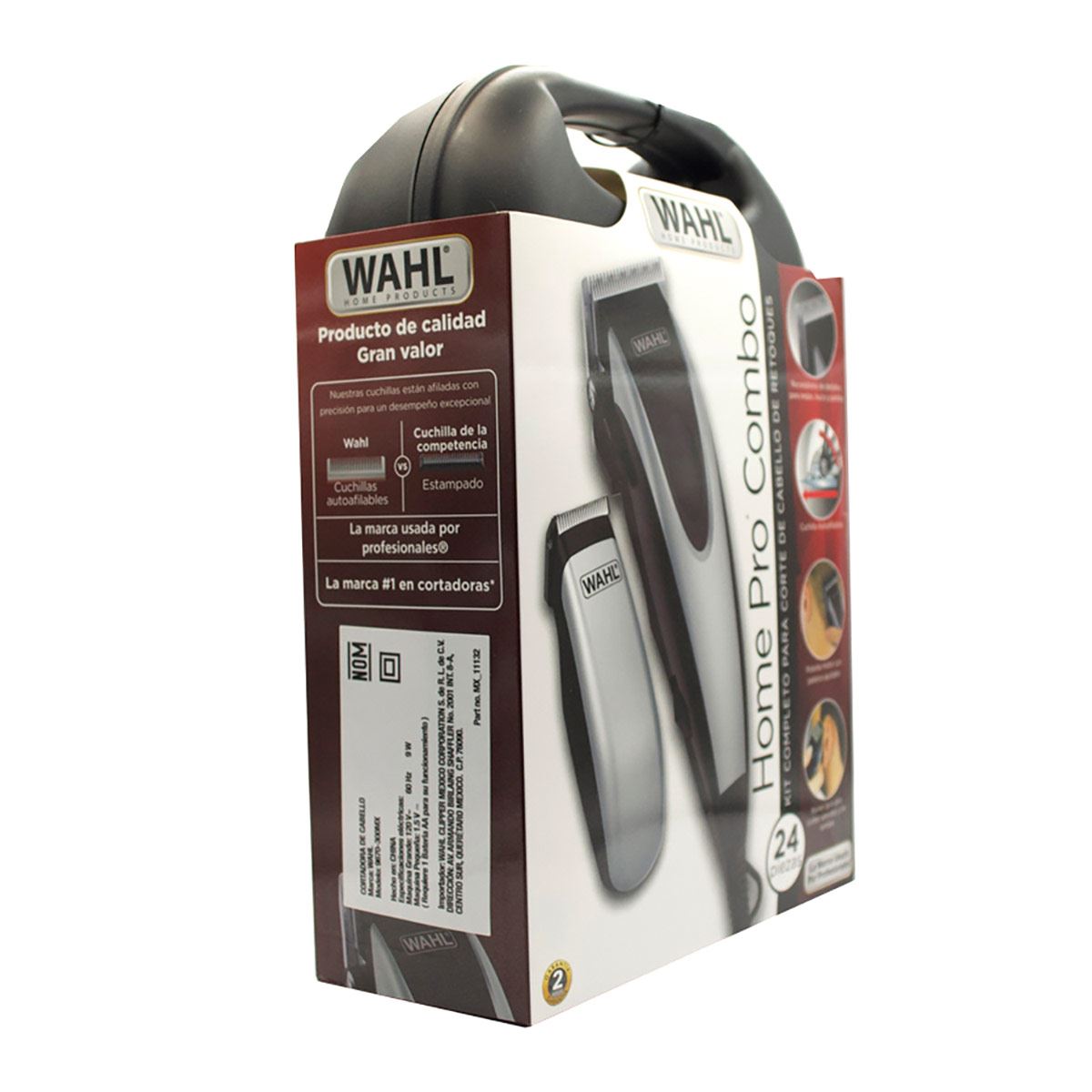 Juego de peluquería Corte pelo 24 pz. Wahl 9670-300D Negro/ gris