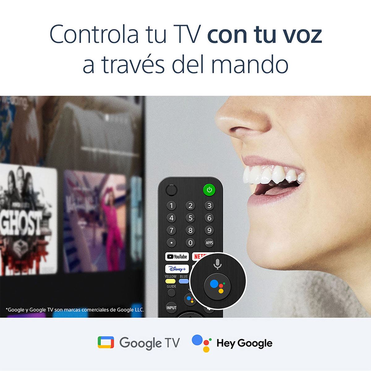 Pantalla Sony 50 pulgadas 4K Ultra HD Google TV Serie X80J
